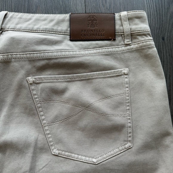 BRUNELLO CUCINELLI Tapered Garment-Dyed Stretch-Cotton Trousers - Picture 7 of 8